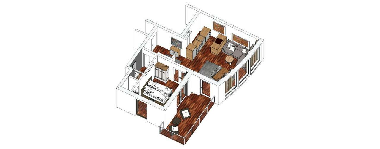 Ferienwohnung "Myharbourfront", Luxurioeses Wohnen An Der Hafenmole Rostock Exterior foto